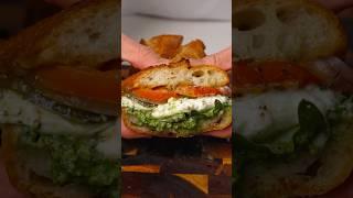 Roasted Veggie & Burrata Sandwich #shorts
