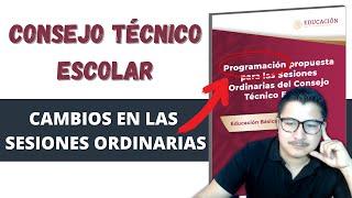 Programación propuesta para las Sesiones Ordinarias del Consejo Técnico Escolar