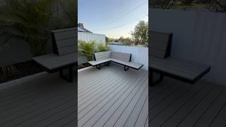 DIY Outdoor Corner Bench