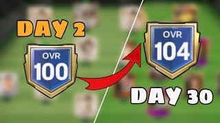 100 to 104 OVR UPGRADING in 30 DAYS (0$ Spent )- FC Mobile!