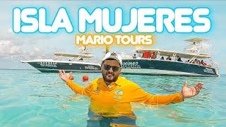  ISLA MUJERES MARIO TOURS $550MXN O $35USD SALIENDO DE CANCÚN, BARATO Y BUENO, QUE HACER.