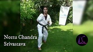 Bollywood Actress Neetu Chandra Shows Her Martial Art Skills | Neetu Chandra Srivastava