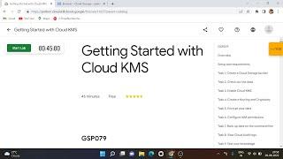 Getting Started with Cloud KMS | Qwiklabs