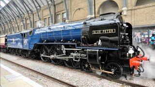 60532 ‘Blue Peter’ races up the ECML- Kings Cross to York, plus 46100 ‘Royal Scot’ 13/7/24