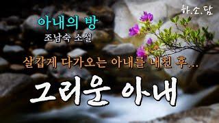 살갑게 다가오는 아내를 그렇게 내치는 게 아니었는데... [아내의 방 - 조남숙 단편소설 ]  #하소담오디오북 | 책읽어주는여자