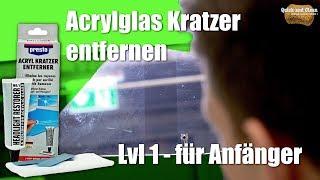 Acrylglas polieren | Produkttest Presto Acryl Kratzer Entferner | Lvl 1 - für Anfänger