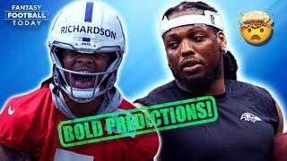  BOLD PREDICTIONS! Richardson, Henry, Pickens & More!   | 2024 Fantasy Football Advice