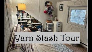 Yarn stash organization and goal setting.