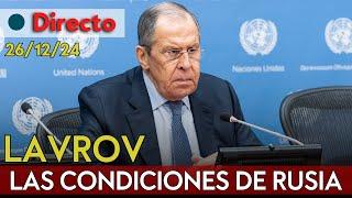 DIRECTO | Las condiciones de Rusia para acordar la paz con Trump en Ucrania: rueda de prensa Lavrov