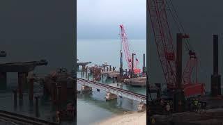 New Pamban Bridge Construction Work Current Updation