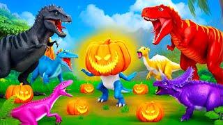 Epic Halloween Dinosaur Rampage: Jurassic Dinosaurs Attack and Rescue Adventure! Halloween 2024