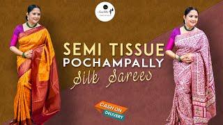 Pochampally and Tissue Silk Sarees | Only at Rs.1225/- | Party Wear Silk Sarees | COD Available |