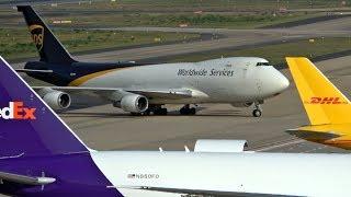 Cargo Planes at Cologne Airport | Boeing 747, 777 | UPS, FedEx | June 2019 | 4K