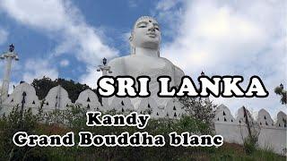 SRI LANKA : Kandy - Grand Bouddha blanc