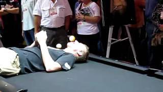 Mustang Pool Table with World Champion Hall of Famer Allison Fisher.