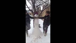 1st vlog of Mujtaba & Murtaza on snowing day at اول ولاگ در یک روزبرفی مجتبی و مرتظی