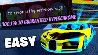 THE FASTEST WAY TO GET LEVEL 5 HYPERCHROMES? ROBLOX JAILBREAK