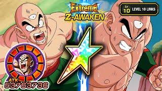 100% EZA INT LR TIEN LEVEL 10 LINKS SHOWCASE! Dragon Ball Z Dokkan Battle