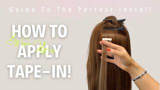 How to put in tape-in hair extensions yourself like a PRO!
