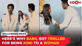 Babil Khan gets TROLLED for being kind to a woman at an event; Babil’s mom REACTS to trollers