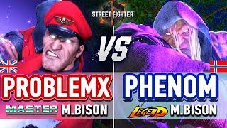 SF6  ProblemX (M.Bison) vs Phenom (M.Bison)  SF6 High Level Gameplay