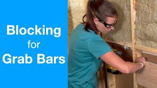 Blocking Walls for Grab Bars | Maximizes Your Home's Accessibility