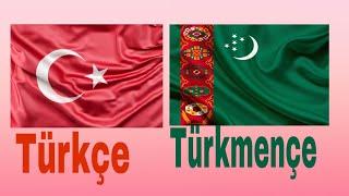 Türkçe ve Türkmençe zıt anlamlı kelimeler