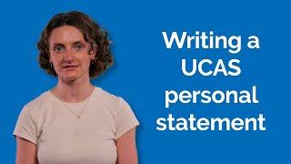 How to write a UCAS personal statement