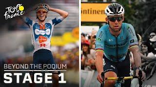 Romain Bardet steals Stage 1, Mark Cavendish struggles in the heat | Beyond the Podium | NBC Sports