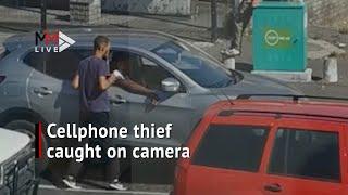 Cellphone thief caught on camera and arrested