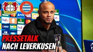 Pressekonferenz nach Bayer Leverkusen - FC Bayern | Champions League