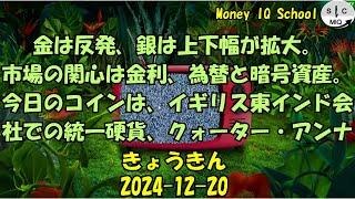 2024-12-20　きょうきんGT - Gold Today 日々の金価格を一望できるチャンネル！ (052-India-EIC-Quarter-Anna)