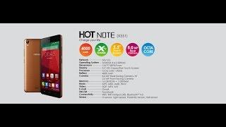 Infinix hot note x551 unboxing and first impressions video