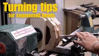 How to turn a mortise and foot on your segmented bowl