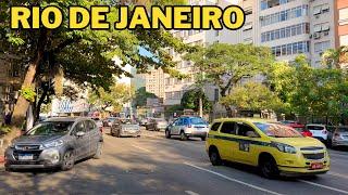 Friday Morning Through the Streets of Rio de Janeiro | Brazil【4K】2024