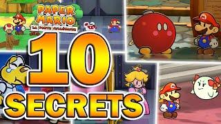 10 SECRET & EASTER EGGS DANS PAPER MARIO : LA PORTE MILLENAIRE