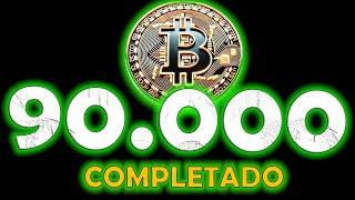 BITCOIN TOCA LOS 90K OTRO OBJETIVO CUMPLIDO..PERO QUEDA UNO MÁS..100K