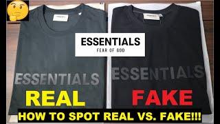 HOW TO SPOT A REAL VS. FAKE FOG ESSENTIALS TEE!!!!