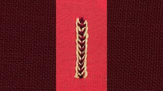 triple chain stitch#embroiderystitch#embroiderytutorial