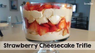 Super Easy Strawberry Cheesecake Trifle