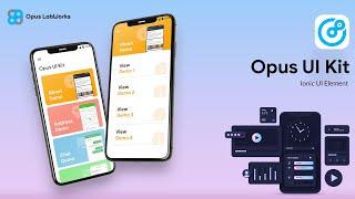 IONIC 5 UI elements with 85+ Screens | Ready to Use | Android UI Kit | iOS UI Kit | Opus UI Kit