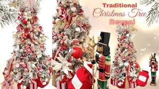 Traditional Red Christmas Tree | Christmas Decorating Ideas