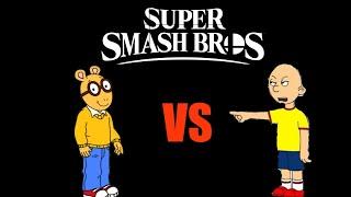 Arthur vs Caillou in Super Smash Bros Ultimate