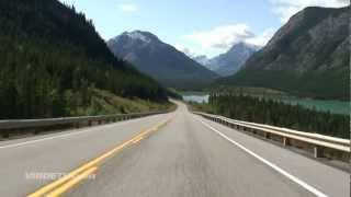 Motorcycle Riding, Rocky Mountains. Adventure travel Canada