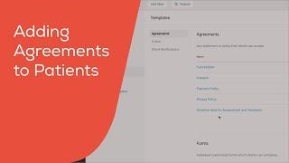 Adding an Agreement to a Patient