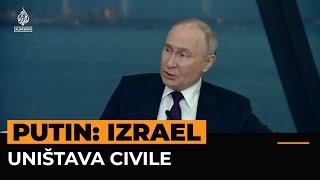 Putin: Izraelske akcije u Gazi nisu rat nego potpuno uništenje civilnog stanovništva