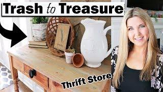 Trash to Treasure Thrift Store Makeover - Home Decor on a budget