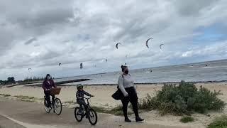 Paragliding beach surfing Altona Melbourne