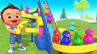 Learning Colors for Kids Toddler with Color Ducks Wooden Climber Toy Set Fun Activities Educational