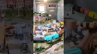 model train layout display at the Huntington railroad museum